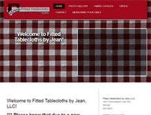 Tablet Screenshot of fitted-tablecloths.com